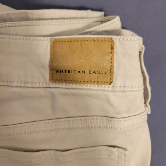 AMERICAN EAGLE WOMENS TAN SUPER STRETCH TAN JEGGINGS SIZE 10 X-LONG - Picture 8 of 11